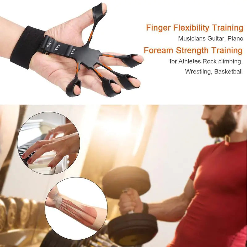 Durable 6-Level Resistance Finger Exerciser and Hand Strengthener for Physical Recovery - FastAsleepMD